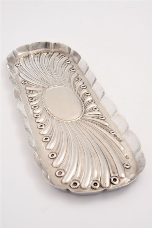 fig 2. Victorian Sterling Silver Pen Tray 1894