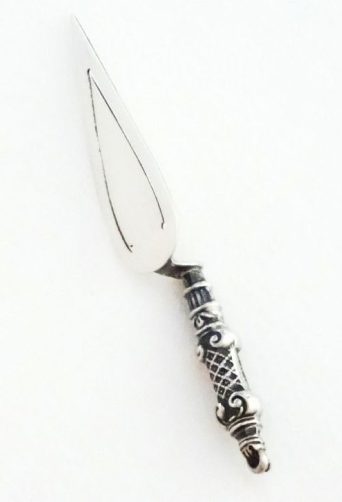 fig 3. Solid Silver Trowel Bookmark 1897