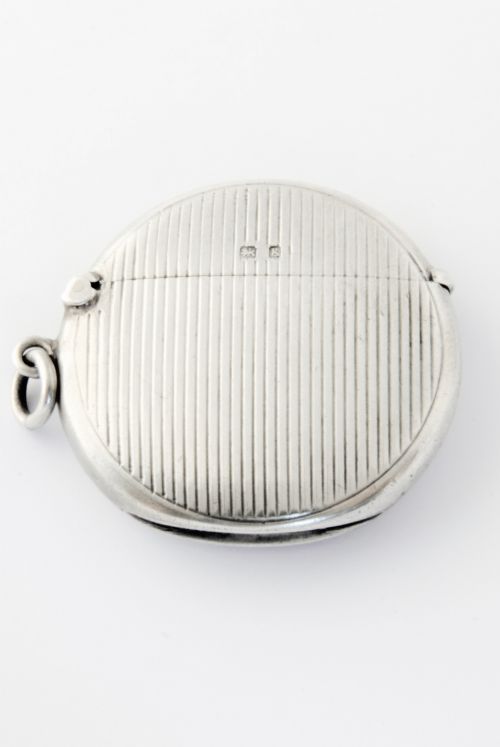 Edwardian Antique Silver Vesta Case 1906