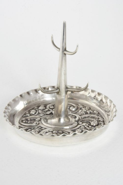 Victorian Antique Silver Ring Tree 1901