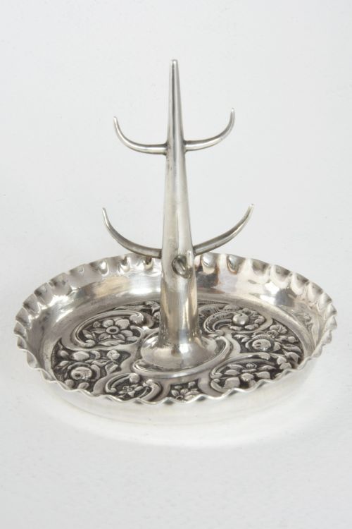 fig 1. Victorian Antique Silver Ring Tree 1901