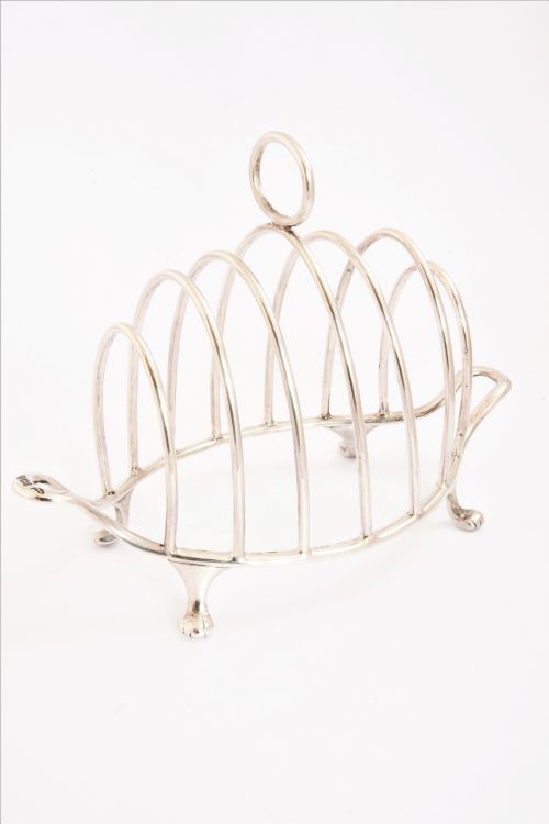 Victorian Sterling Silver Toast Rack (6 Slice) 1901