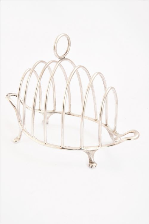 fig 1. Victorian Sterling Silver Toast Rack (6 Slice) 1901