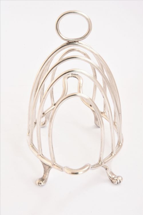 fig 2. Victorian Sterling Silver Toast Rack (6 Slice) 1901
