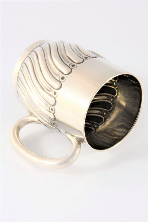 fig 1. Victorian Silver Christening Mug 1893
