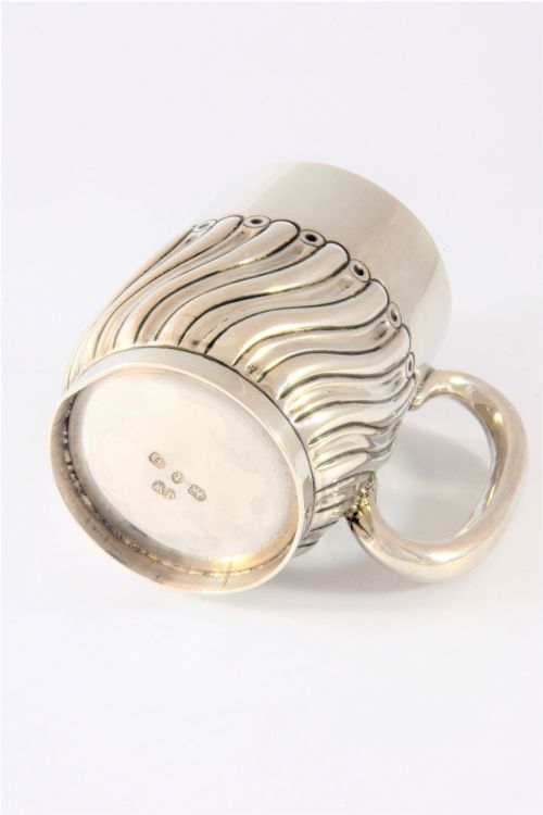 fig 2. Victorian Silver Christening Mug 1893