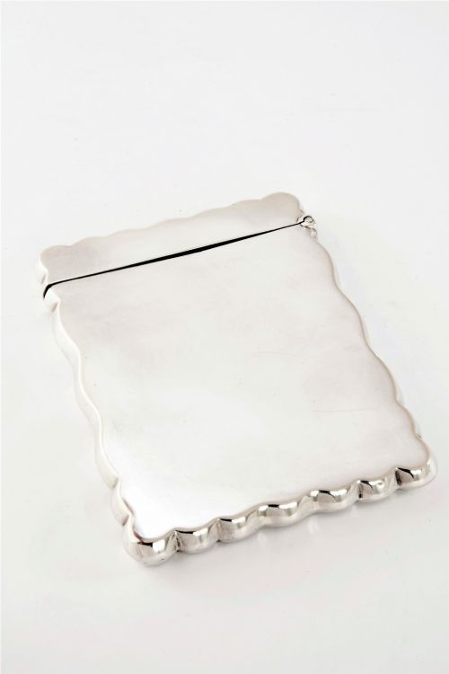 fig 1. Victorian Antique Silver Card Case 1901