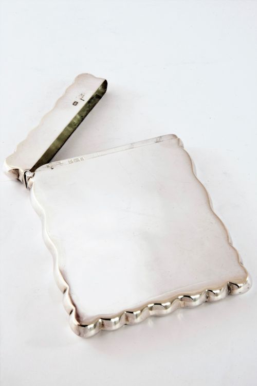 fig 2. Victorian Antique Silver Card Case 1901
