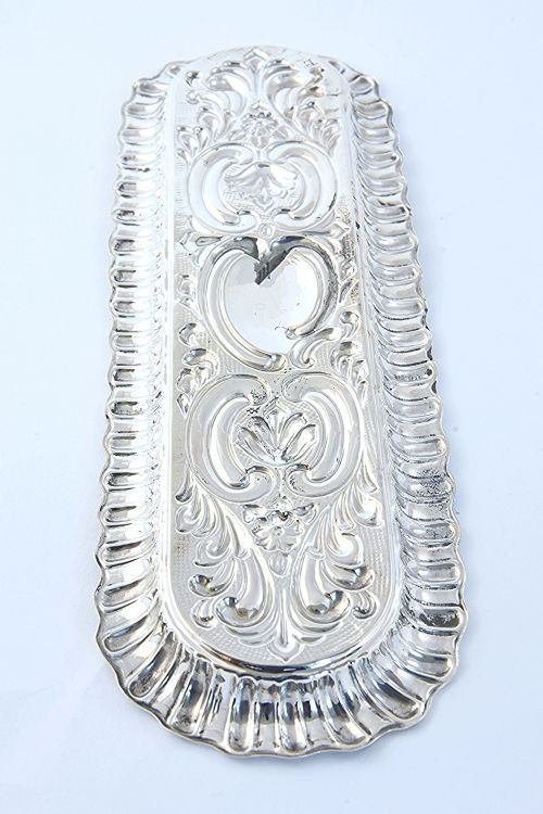 fig 3. Victorian Antique Silver Pen Tray 1901