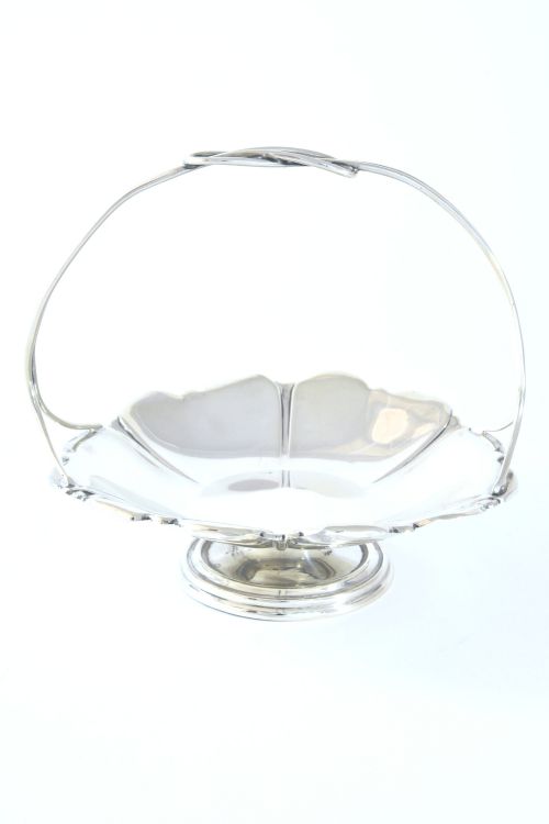 fig 2. Art Nouveau Antique Silver Basket 1908