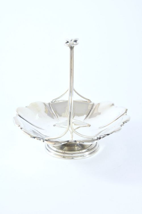 fig 3. Art Nouveau Antique Silver Basket 1908