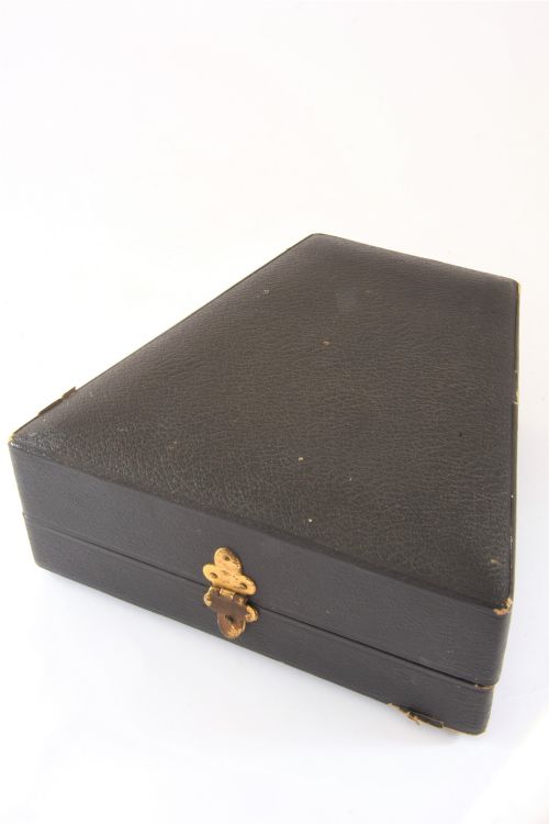 fig 3. Antique Silver Egg Cup & Spoon (Boxed) 1914