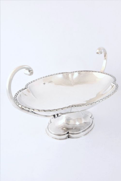 fig 2. Large Antique Silver Pedestal Bowl 1912