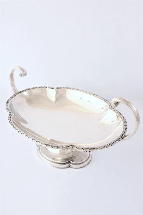 fig 3. Large Antique Silver Pedestal Bowl 1912