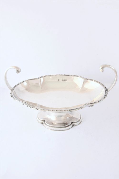 fig 4. Large Antique Silver Pedestal Bowl 1912