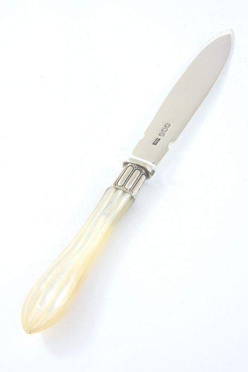 fig 1. Silver Letter Opener with Mother of Pearl Handle 1920