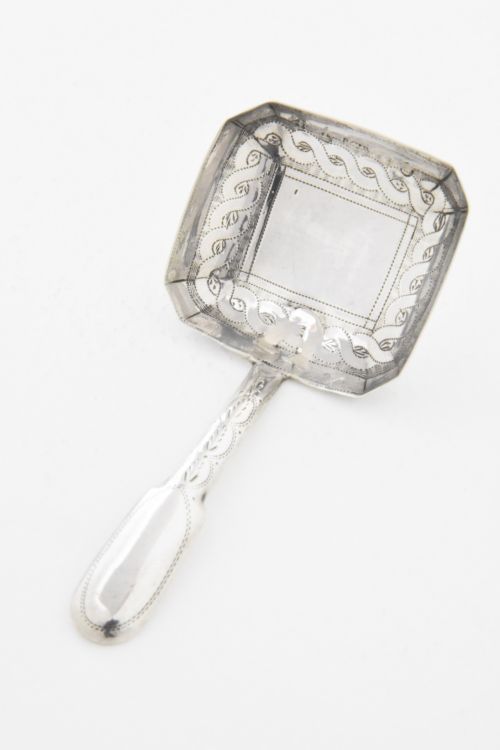 Georgian Antique Silver Caddy Spoon 1813