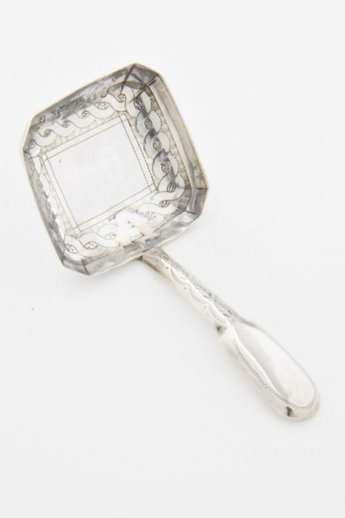 fig 2. Georgian Antique Silver Caddy Spoon 1813
