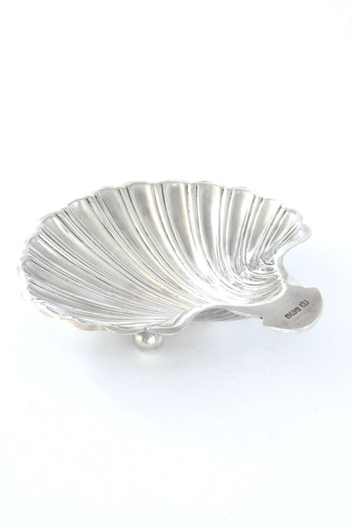 Victorian Silver Scallop Shell Shaped Dish 1893