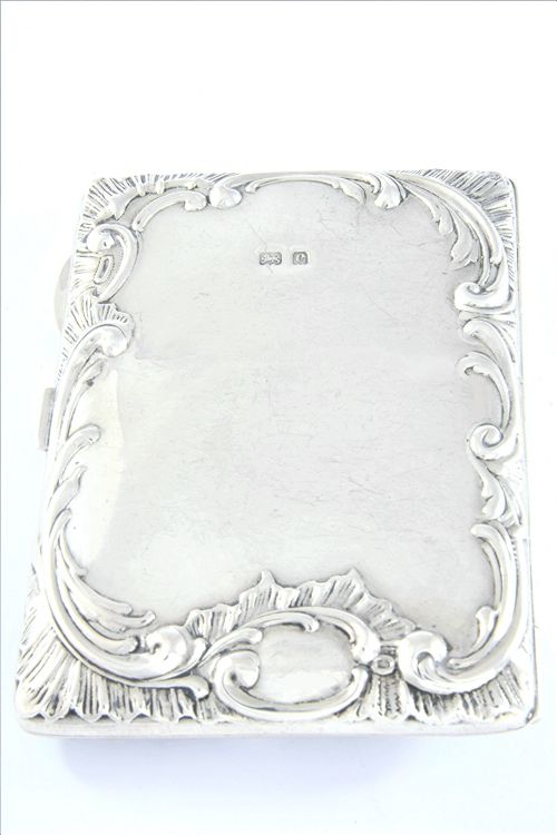 fig 3. Art Nouveau Antique Silver Aide Memoire 1902