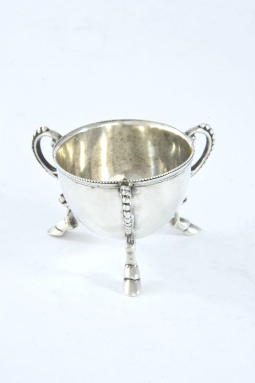 fig 1. Victorian Silver Three Legged Egg Cup 1876