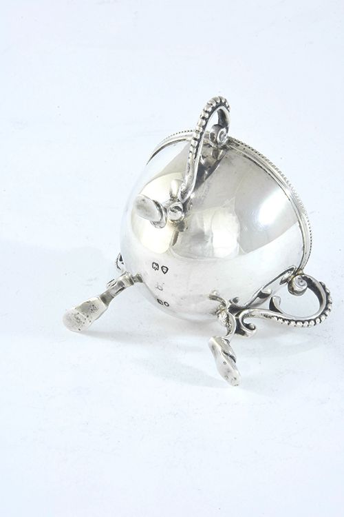 fig 3. Victorian Silver Three Legged Egg Cup 1876