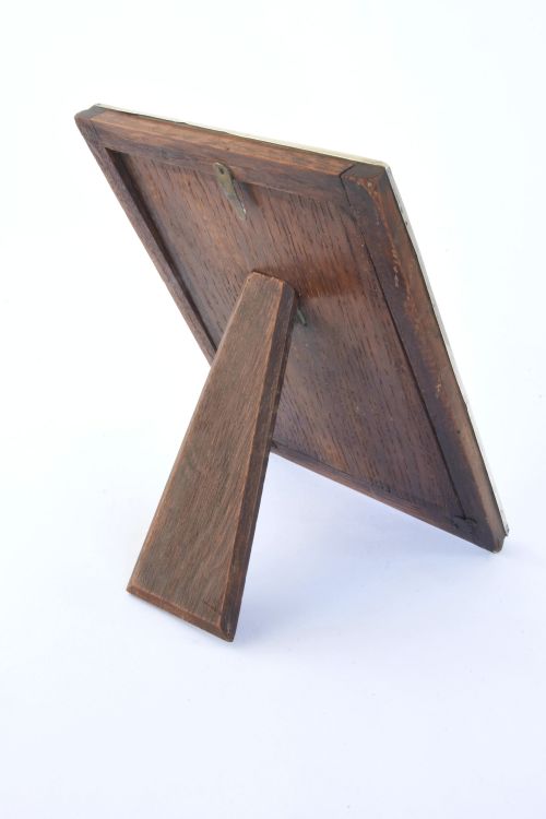fig 3. Antique Silver Mounted Oak Backed Photo Frame 1915