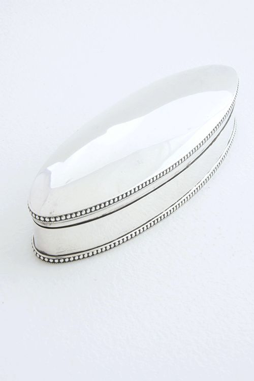 fig 1. Oval Edwardian Sterling Silver Trinket Box 1910