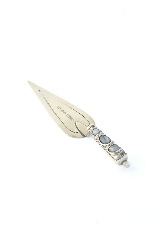 fig 2. Victorian Silver Bookmark (Trowel) 1887