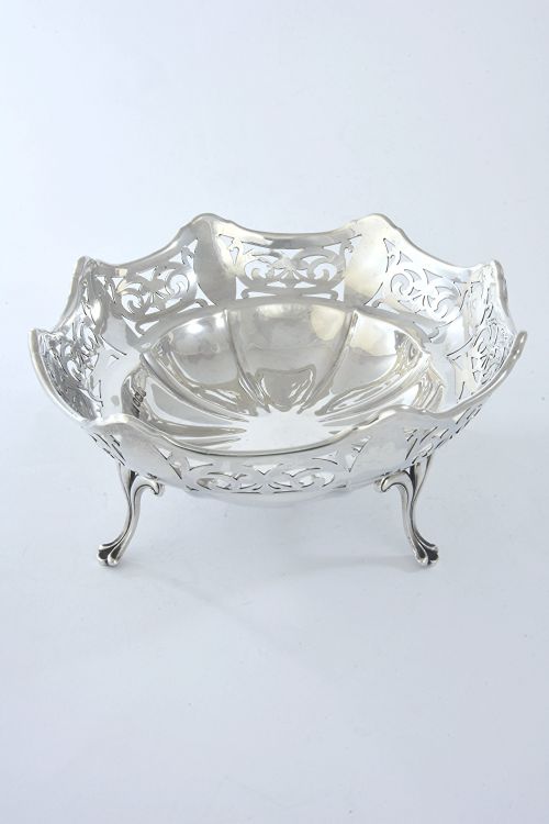 fig 3. Antique Silver Pierced Dish 1919