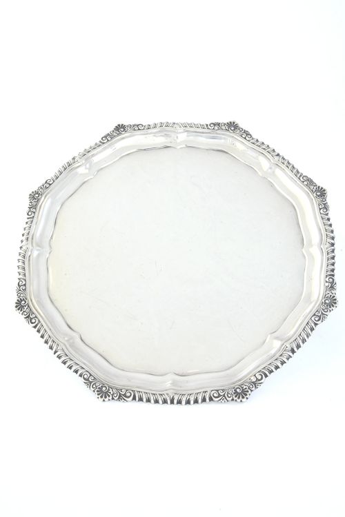 Victorian Sterling Silver Salver 1895