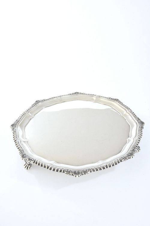 fig 1. Victorian Sterling Silver Salver 1895