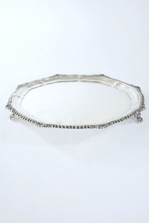 fig 2. Victorian Sterling Silver Salver 1895