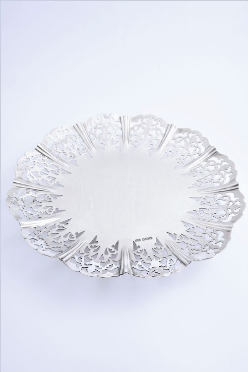 Large Sterling Silver Fruit Dish 1939