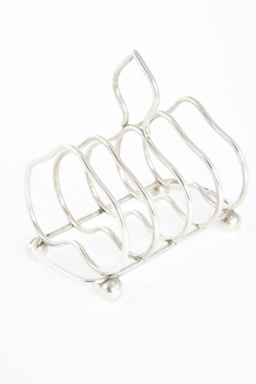 fig 1. Antique Sterling Silver Toast Rack – Chester 1911