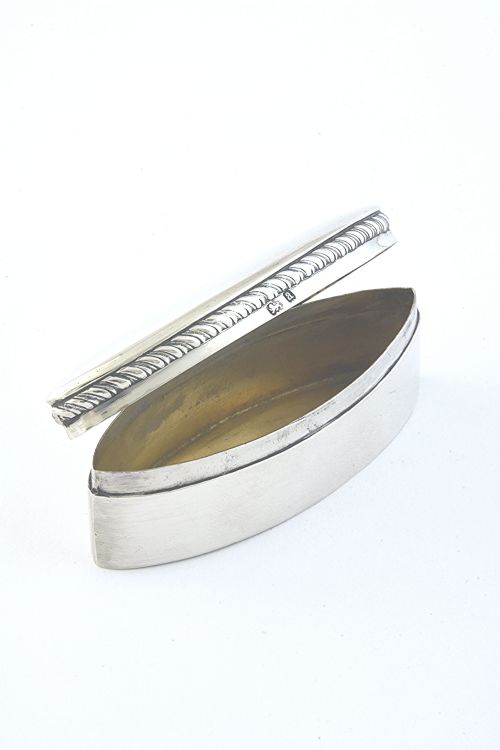 fig 2. Victorian Silver Pill Box 1900
