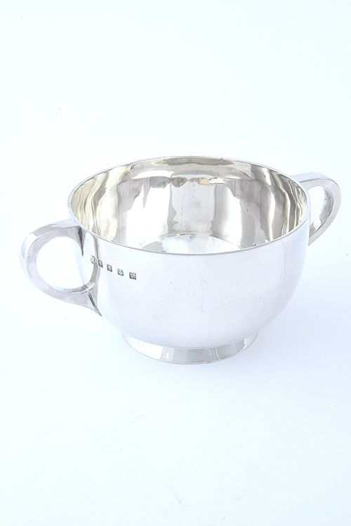 Large Deep Scottish Silver Quaich – Glasgow 1916
