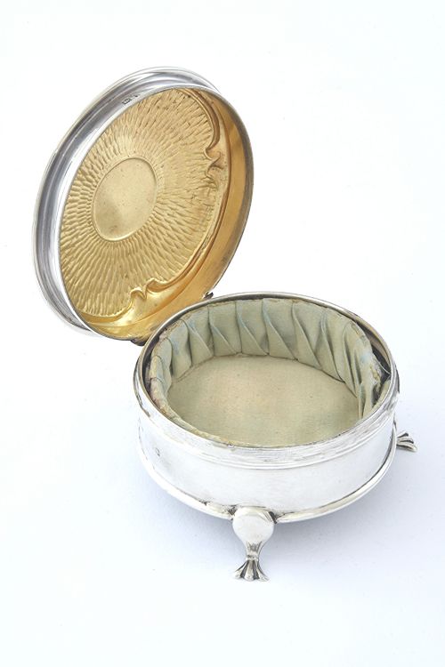 fig 2. Edwardian Antique Silver Trinket Box 1908