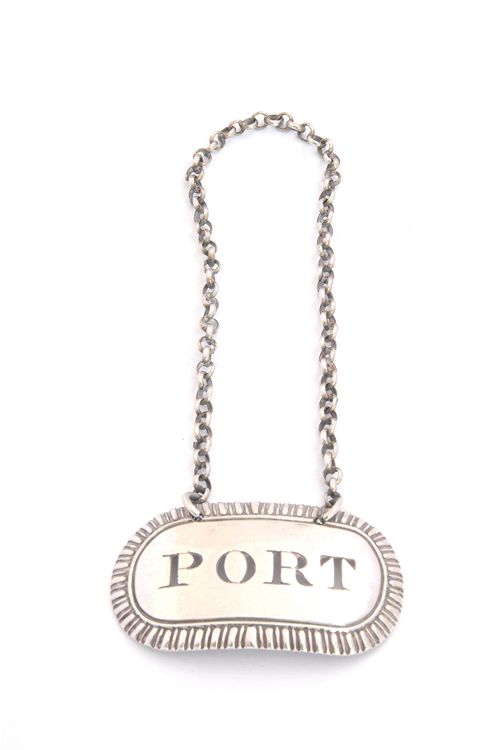 George III Antique Silver Decanter Label (Port) 1809