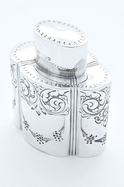 Edwardian Silver Tea Caddy 1902