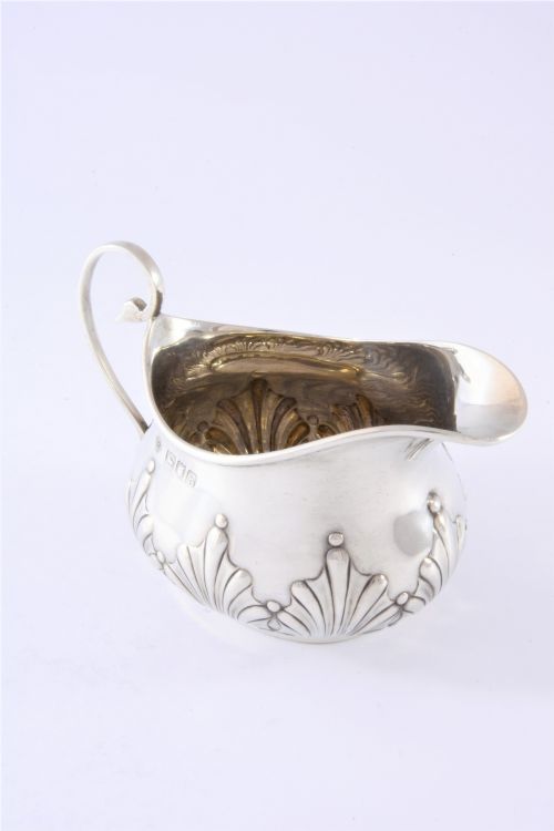 fig 4. Victorian Antique Silver Jug & Sugar Bowl 1897