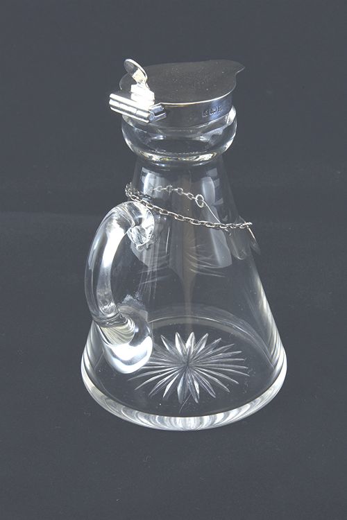 fig 1. Silver Mounted Whisky Noggin with Silver Label 1911
