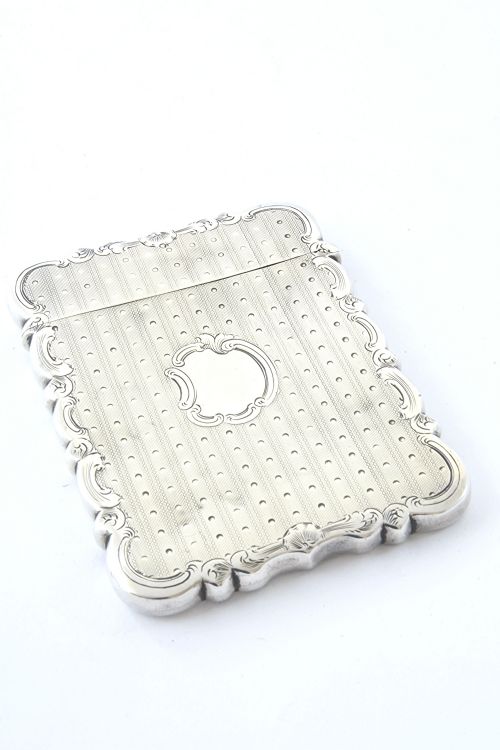 Victorian Silver Card Case 1859