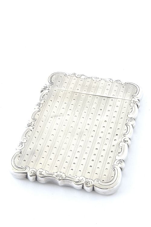 fig 1. Victorian Silver Card Case 1859