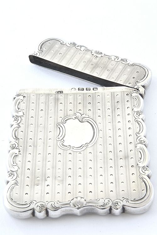 fig 2. Victorian Silver Card Case 1859