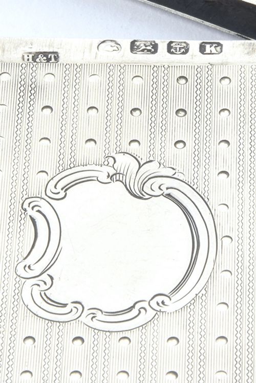 fig 4. Victorian Silver Card Case 1859