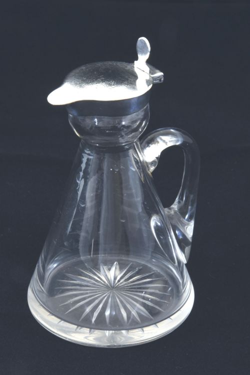 fig 1. Edwardian Silver Mounted Whisky Noggin 1906