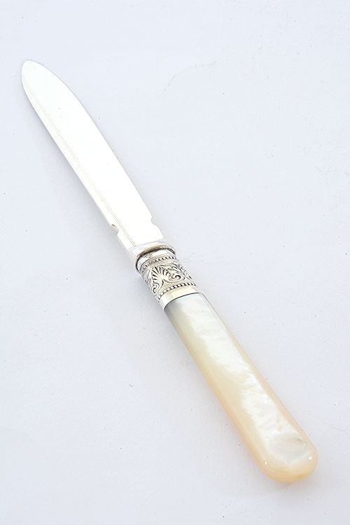 fig 2. Edwardian Silver Letter Opener with Mother of Pearl Handle 1905