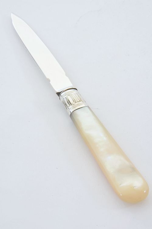 fig 2. Edwardian Silver Letter Opener with Mother of Pearl Handle 1910