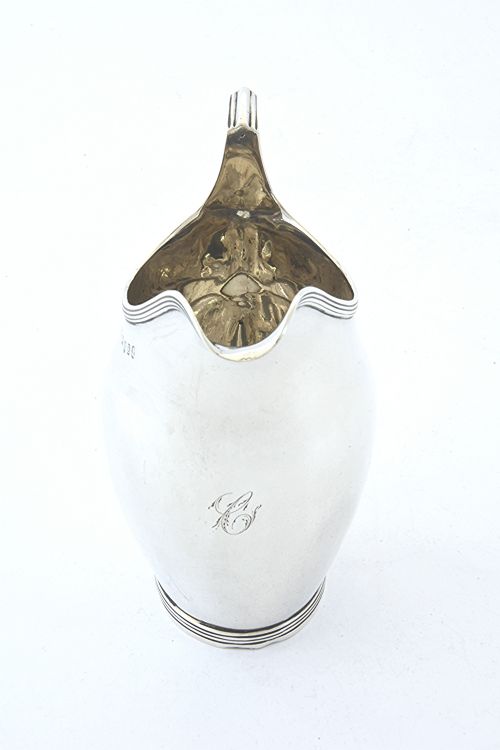 fig 1. Georgian Silver Cream Jug 1800 – Thomas Wallis II